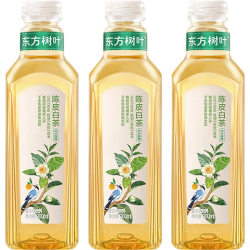 农夫山泉 东方树叶900ml无糖茶饮料大瓶畅饮0糖0脂0卡解渴试用装尝鲜装 陈皮白茶900ml*3瓶