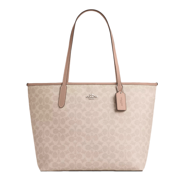 七夕好礼：COACH 【实用经典款】CITY33大容量托特包手提单肩女包CV976