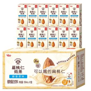 格力高 扁桃仁坚果奶 原味坚果饮250ml*12礼盒装