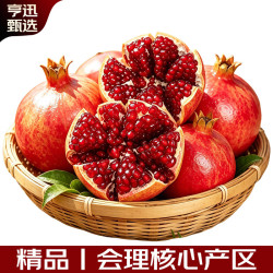 亨迅 四川会理突尼斯 软籽石榴 精品5斤 7-9粒净重4.5斤