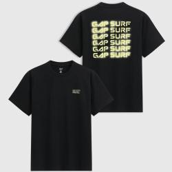 Gap 男女装夏季款纯棉印花logo圆领短袖T恤宽松上衣727771