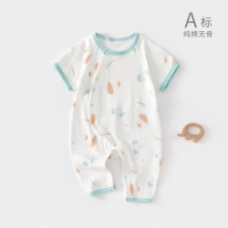 温巢 婴儿衣服夏薄款连体衣宝宝夏天婴幼儿洋气小夏装