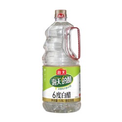 海天 6度白醋1.9L大桶家庭装酿造食醋炒菜凉拌泡制清洗商用调味品