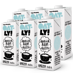 噢麦力 咖啡大师燕麦奶精品豆定制植物蛋白饮料 1L*6瓶