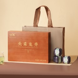 仙冠 2023新茶嫩芽头采龙井茶杭州明前特级绿茶叶长辈盒装