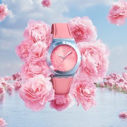 swatch 瑞士繁花盛放系列手表女士轻奢石英手表七夕礼物