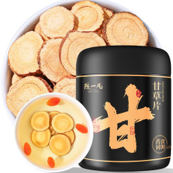 陈一凡 甘草片150g 精选大片主根甘草圆切片搭金银花泡水喝煲汤养生茶