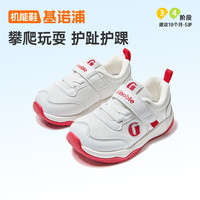 基诺浦 学步鞋 春秋款机能鞋透气 1-5 岁 GW1486A 白色/番茄红 25
