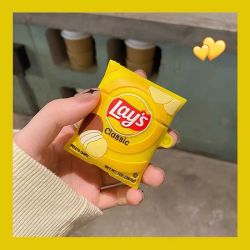 公鹤 创意原味薯片airpods pro保护套苹果1/2/3代防摔硅胶蓝牙耳机软壳