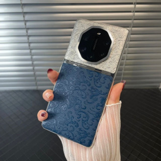 汇亿尚 适用于华为Mate40RS祥云龙纹素皮国风手机壳新款电镀高级感防摔