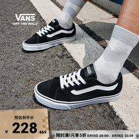 VANS 官方 Filmore Decon黑色复古风透气男鞋板鞋运动鞋 黑色