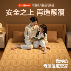 网易严选 安全速暖AI智控调温速热可水洗石墨烯电热毯|DB