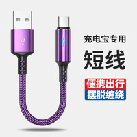 型品 短款数据线安卓TYPEC接口便携充电宝用短线超短充电线