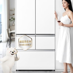 美的 熊墩墩2.0Pro  MR-620WUFJDIZE 双系统除菌净味 590L 法式五门冰箱
