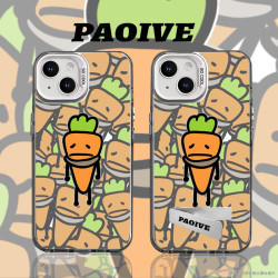 满屏萝卜适用于创意小众苹果15华为一加oppo小米手机防摔壳Paoive