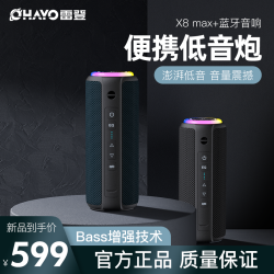 OHAYO X8MAX+ 蓝牙音响双喇叭大音量超重低音炮3D环绕立体声无线插