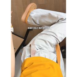 夏季多巴胺撞色抽绳速干裤情侣小众设计感cleanfit潮牌工装休闲裤