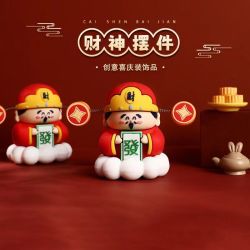 小财神爷电动车载吊坠汽车挂件平安招财饰品