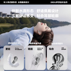耳度 ERDU入耳式蓝牙耳机半久戴舒适续航无线新款降噪无线蓝牙运动耳机