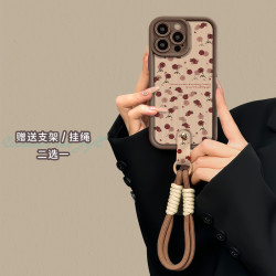 适用于苹果16华为OPPO小米VIVO高级感创意竖皮LJ阶梯手机壳1F443