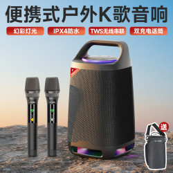 HiVi 户外K歌音响露营便携式手提大音量低音炮氛围灯蓝牙音箱