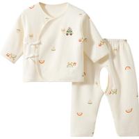 La Chapelle Sport 拉夏贝尔新生婴儿衣服春秋初生0和尚3月分体内衣打底宝宝秋衣套装