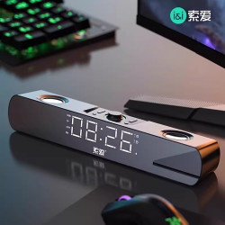 索爱 台式机电脑音响桌面家用蓝牙高音质笔记本音箱HIFI音质专业