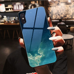 网红个性创意星空钢化玻璃手机壳适用于苹果/华为/小米/oppo/vivo