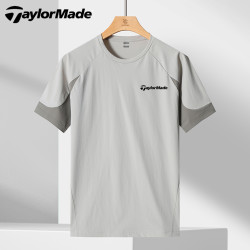 Taylormade/泰勒梅夏季拼接款冰丝速干T恤高弹户外运动速干短袖