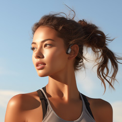 MOJAWA HaptiFit Terra骨传导耳机跑步运动手表AI教练多功能