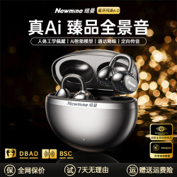纽曼 蓝牙耳机Ai智能翻译无线耳夹式2026新款超长续航运动高音质