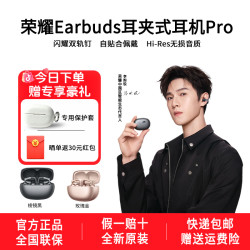 荣耀 Earbuds耳夹式耳机Pro 无损音质Ai随身翻译