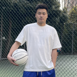 2026男夏季宽松圆领黑色运动T恤短袖T恤速干短袖