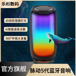 新款Pulse5代音乐脉动蓝牙音响家用重低音炮炫彩灯光车载电脑音响