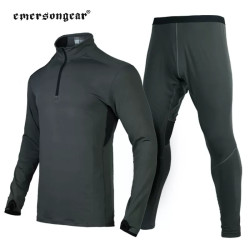 爱默生 新品秋冬战术保暖衣套装户外登山保暖内衣套服拉链版透气型