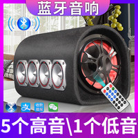 雷曼合顿5寸多喇叭蓝牙音响2025新款12V家用车用车载低音炮音箱
