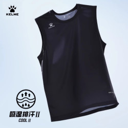 卡尔美 夏季甄选运动背心户外弹力健身运动跑步上衣透气