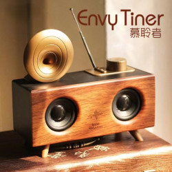 Envy Tiner/慕聆者复古蓝牙音箱音响木质收音机松弛感充电