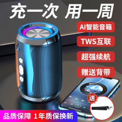 AI智能音响蓝牙高音质低音炮大音量家用插卡户外便捷式无线小音箱