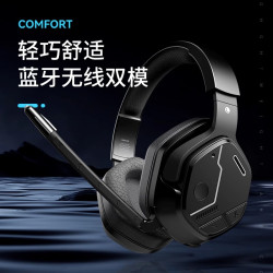 达尔优 EH755无线蓝牙头戴式电竞游戏降噪有线耳机听声辨位男