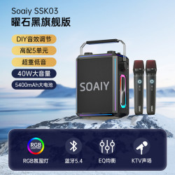索爱 蓝牙音箱家用k歌音响麦克风户外唱歌广场舞演出重低音SSK-03