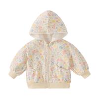 jellybaby 女童碎花针织开衫外套