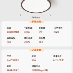 雷士 照明官方未来光Nature全光谱护眼客厅吸顶灯主灯现代简约全屋