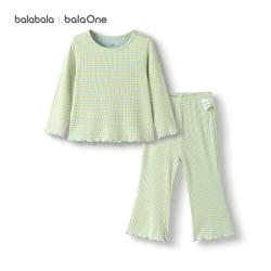 巴拉巴拉 balaone抑菌儿童睡衣套装男童女童家居服可外穿宝宝秋童装