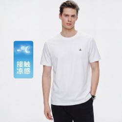 navigare 意大利小帆船 春夏净色圆领短t亲肤防螨T恤男