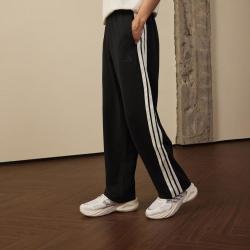 adidas 三条纹舒适简约运动裤2026夏季新款男针织长裤直筒裤健身裤