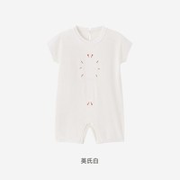 英氏 婴儿连体衣男女宝宝衣服短袖哈衣新款夏季爬服