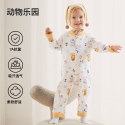 莫尔兔 婴儿连体身衣纯棉长袖款新生儿哈衣男女宝宝爬服婴幼儿秋冬季衣服