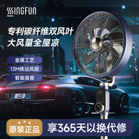 先锋 落地扇家用风扇离线语音智能操控DLD-M9碳纤维扇叶遥控立式 DLD-M9变频12档