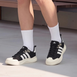 adidas 休闲鞋男鞋女鞋新款 MAXXCOURT 稳定缓震透湿排汗厚底大头鞋